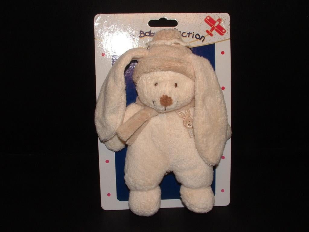 NICOTOY KONIJN UIT DE BABY COLLECTION ZACHTE BADSTOF, Kinderen en Baby's, Speelgoed | Knuffels en Pluche, Verzenden, Nieuw, Overige typen