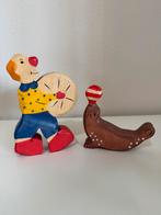 Holztiger clown en zeehond circus, Ophalen of Verzenden, Gebruikt