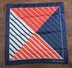 Leonardi vintage sjaaltje rood/blauw – retro design, Ophalen of Verzenden, Zo goed als nieuw, Maat 38/40 (M), Sjaal