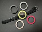 Pierre Junod Vignelli Mega 44mm horloge, Overige merken, Overige materialen, Leer, Polshorloge