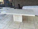 Eettafel Italiaans travertin XXL - 202x102, Huis en Inrichting, Tafels | Eettafels, Gebruikt, 200 cm of meer, Vijf personen of meer