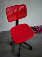 Ikea bureaustoel kind, Ophalen, Zo goed als nieuw, Rood, Bureaustoel