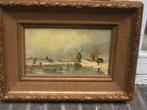 Nagesch. werk Grootmeester (1816-1907)LEICKERT wintertaf., Antiek en Kunst, Kunst | Schilderijen | Klassiek, Ophalen of Verzenden
