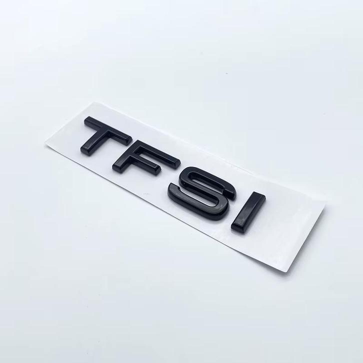 Audi TFSI Embleem Hoogglans Zwart, Auto diversen, Autostickers