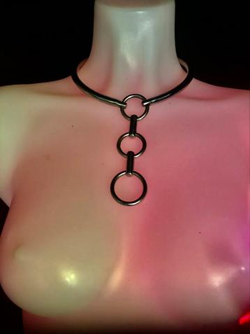 Unieke RVS Collar. Hand made. beschikbaar voor biedingen