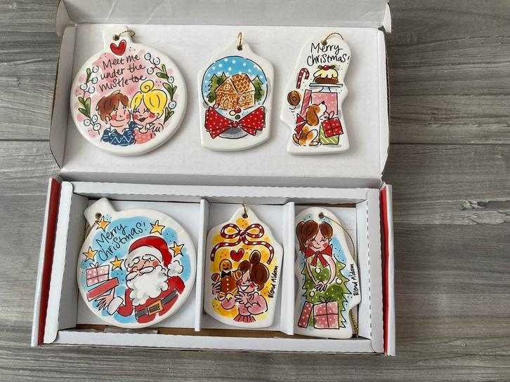 Blond Amsterdam - kerst - 6 Christmas ornaments - hele set, Huis en Inrichting, Keuken | Servies, Nieuw, Compleet servies, Blond Amsterdam