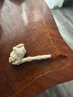 Goudse Pijp met Amber Mondstuk - Sierstuk tabakspijp, Antiek en Kunst, Ophalen of Verzenden