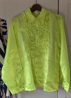 Carnavalskleding Blouse Neon Groen, Ophalen, Carnaval, Maat 56/58 (XL), Zo goed als nieuw