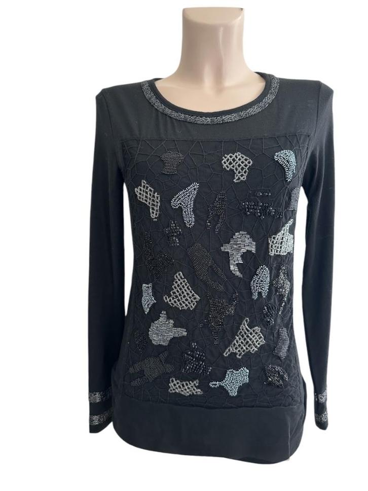 Save the Queen shirt lange mouw S, Kleding | Dames, T-shirts, Zo goed als nieuw, Maat 36 (S), Zwart, Lange mouw, Ophalen of Verzenden