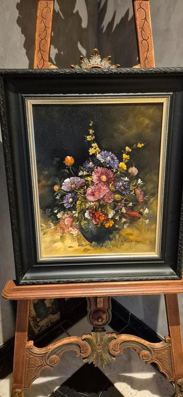 Bloemen Schilderij van Elsina Gruhn Daalman Olieverf op doek beschikbaar voor biedingen