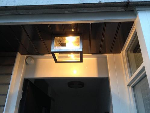 Hele mooie rvs buitenlamp / plafondlamp, Huis en Inrichting, Lampen | Plafondlampen, Zo goed als nieuw, Metaal, Ophalen of Verzenden