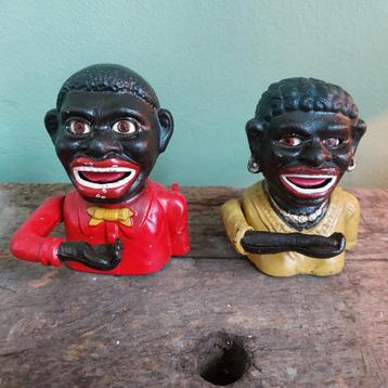 Gietijzeren spaarpot Jolly *N*Bank en Dinah beschikbaar voor biedingen