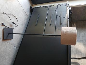 Prachtige tafellamp met croco velvet kapje! beschikbaar voor biedingen