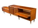 Vintage XL Dressoir Patijn tv meubel rond jaren 60 design, Ophalen, Vintage Patijn, Gebruikt, Met deur(en)