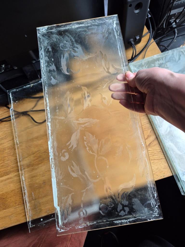 6 glasplaten glasplaatjes glas laatste kans, Doe-het-zelf en Verbouw, Glas en Ramen, Ophalen, Minder dan 80 cm, Glasplaat