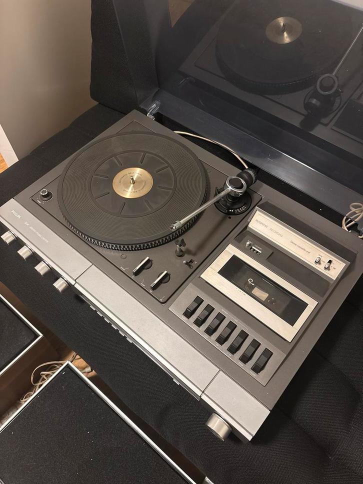 Philips 904 Stereo Music Centre& Speakers, Audio, Tv en Foto, Platenspelers, Gebruikt, Platenspeler, Philips, Pitch-regelaar, Ophalen of Verzenden