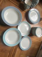 Petrus Regout servies diversen baby lichtblauw jaren 50, Ophalen