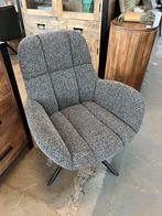 Magazijn leegverkoop nieuwe draai fauteuil bouclé antraciet, Huis en Inrichting, Fauteuils, Minder dan 75 cm, Nieuw, Ophalen of Verzenden