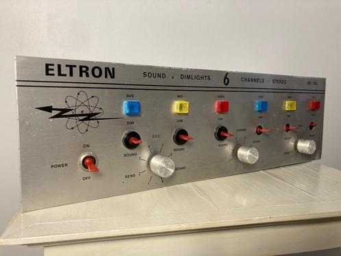 Muziekgestuurd lichtorgel Eltron type SD743 Made in Belgium, Antiek en Kunst, Antiek | Tv's en Audio, Ophalen of Verzenden