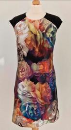 Ted Baker jurk grote bloemenprint knielengte stretchTed3=38, Ted Baker, Maat 38/40 (M), Onder de knie, Zo goed als nieuw