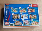 De Groene Merel paw patrol 9 in 1 puzzels, Ophalen of Verzenden, 10 tot 50 stukjes, Zo goed als nieuw