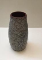 Mooie aardewerk vaas jaren 60, gemêleerd grijs-bruin, Overige kleuren, Aardewerk of Porselein, Ophalen of Verzenden, Zo goed als nieuw
