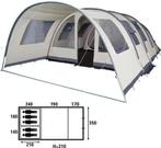 Tent Base Camp Ambato 6 met gratis aanhanger en accesoires, Caravans en Kamperen, Zo goed als nieuw