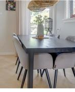 Eettafel zwart, Huis en Inrichting, Tafels | Eettafels, Zo goed als nieuw, 150 tot 200 cm, Rechthoekig, 50 tot 100 cm