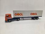 Tekno Scania 141 containeroplegger Euser Zwijndrecht, Hobby en Vrije tijd, Modelauto's | 1:50, ., Ophalen of Verzenden, Zo goed als nieuw