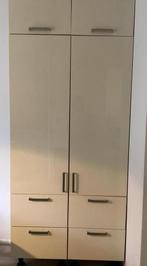 2 hoge Keukenkasten met schappen en soft close lades, Huis en Inrichting, Keuken | Keukenelementen, Ophalen, Gebruikt, 200 cm of meer