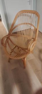 Rotan stoel  (bamboe)  jaren 70/80, Huis en Inrichting, Stoelen, Ophalen, Gebruikt, Bruin, Riet of Rotan
