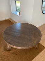 Solid wood coffee table/salontafel, Ophalen, Gebruikt, 100 tot 150 cm, Rond