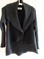 Zwart rib gebreid vest van Tagore Olene, maat 40, Maat 38/40 (M), Zwart, Ophalen of Verzenden, Zo goed als nieuw