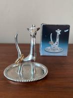 Vintage ringhouder giraf verzilverd nieuw in doos retro, Ophalen of Verzenden, Nieuw, Overige kleuren