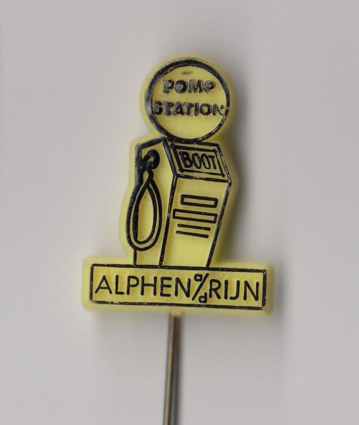 Boot Pompstation Olie Alphen aan de rijn speldje, Verzamelen, Speldjes, Pins en Buttons, Gebruikt, Speldje of Pin, Overige onderwerpen