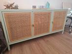 Webbing dressoir in zachtjes mint, Huis en Inrichting, Kasten | Dressoirs, Ophalen, Zo goed als nieuw, 25 tot 50 cm