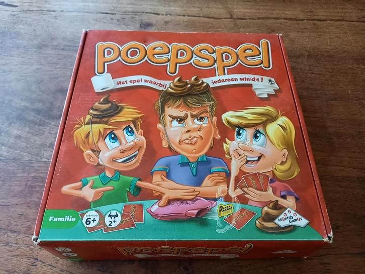 Gezelschapsspel Poepspel spel, Hobby en Vrije tijd, Gezelschapsspellen | Bordspellen, Zo goed als nieuw, Ophalen of Verzenden