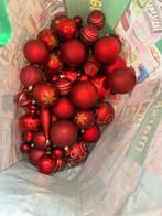Diverse rode kerstballen met piek, Diversen, Kerst, Ophalen, Zo goed als nieuw