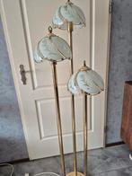 Mid century hollywood staande schemerlamp, Huis en Inrichting, Ophalen, Gebruikt, Metaal of Aluminium