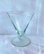 Coupe 14,5h Groen Luchtbelletjes dik Glas Kristal Champagne, Ophalen