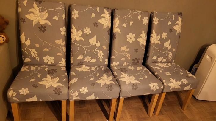 Eetkamerstoelen met hoes, Huis en Inrichting, Stoelen, Ophalen
