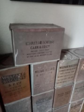 Welfare Biscuits Blikken Collectie (34 stuks) beschikbaar voor biedingen