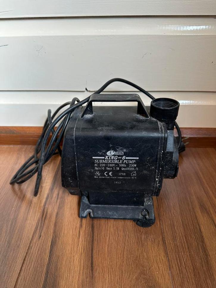 Resun King-6 vijverpomp, Tuin en Terras, Vijver-toebehoren, Zo goed als nieuw, Vijverpomp, Ophalen of Verzenden