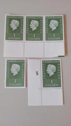Postzegels Juliana Regina 1 Gulden - 5 stuks Postfris, Postzegels en Munten, Postzegels | Nederland, Ophalen, Na 1940, Postfris