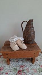 Oude leren baby schoentjes. Brocante., Ophalen of Verzenden