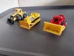 Vintage matchbox set van 3 bulldozers/shovel, Verzenden, Zo goed als nieuw