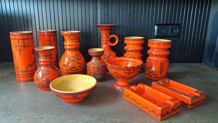 Verzameling Flora gouda, Antiek en Kunst, Antiek | Keramiek en Aardewerk, Ophalen of Verzenden