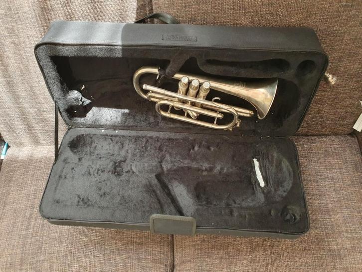 Cornet, Muziek en Instrumenten, Blaasinstrumenten | Trompetten, Gebruikt, Overige typen, Ophalen