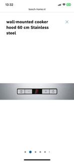 Bosch Wandschouwkap 60cm RVS, Witgoed en Apparatuur, Ophalen, Wandschouwkap, Nieuw, 400 tot 600 m³ per uur