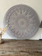 Prachtige zelfgehaakte mandala. Kleur grijs en 80 cm groot., Ophalen of Verzenden, Nieuw